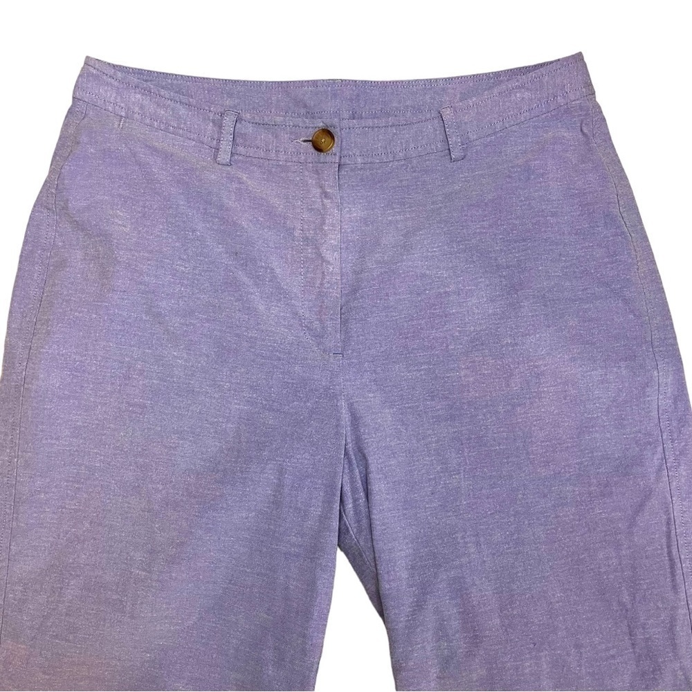 LL Bean Cotton Capri Pants in Blue - Picture 2 of 10